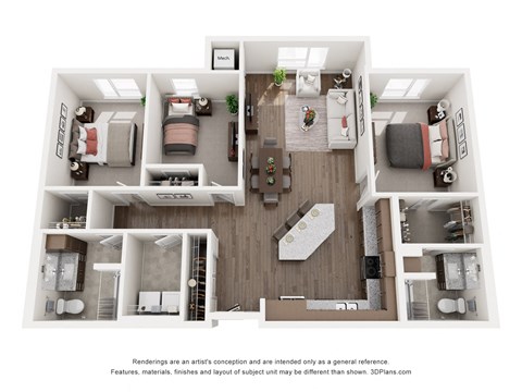 C2 Floor Plan at Sonder House, Brooklyn Center, MN